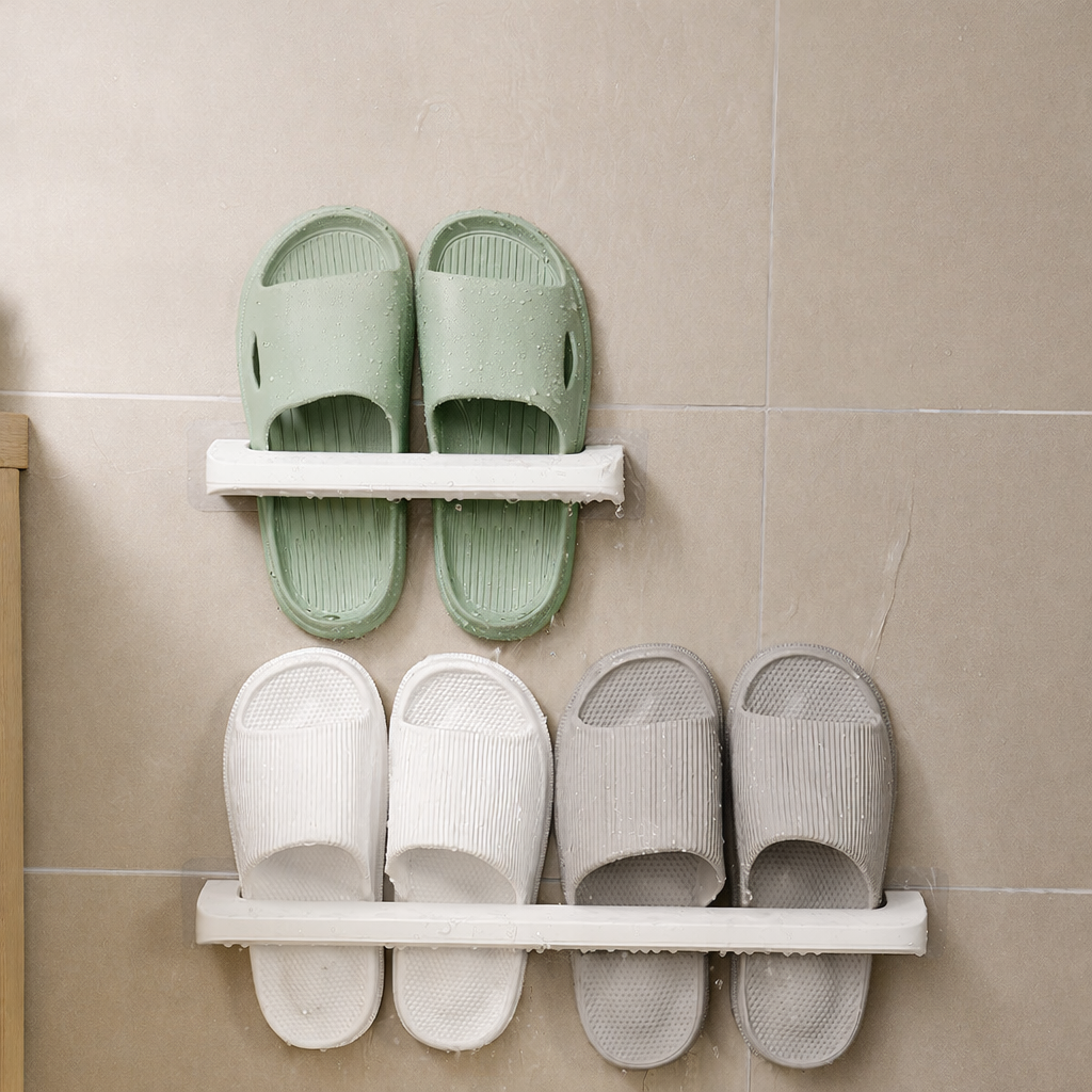 Wall-Mounted Slipper Rack