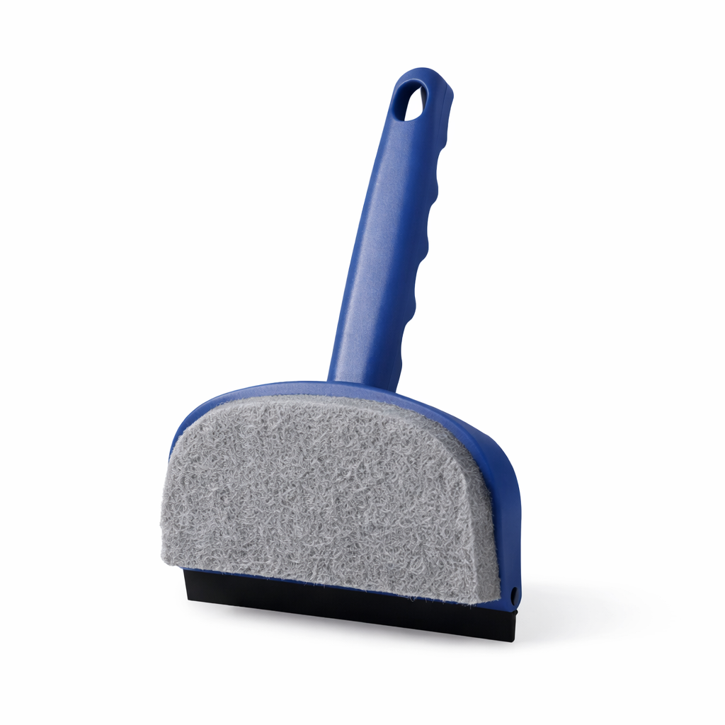 2-in-1 Glass Cleaning Brush & Squeegee