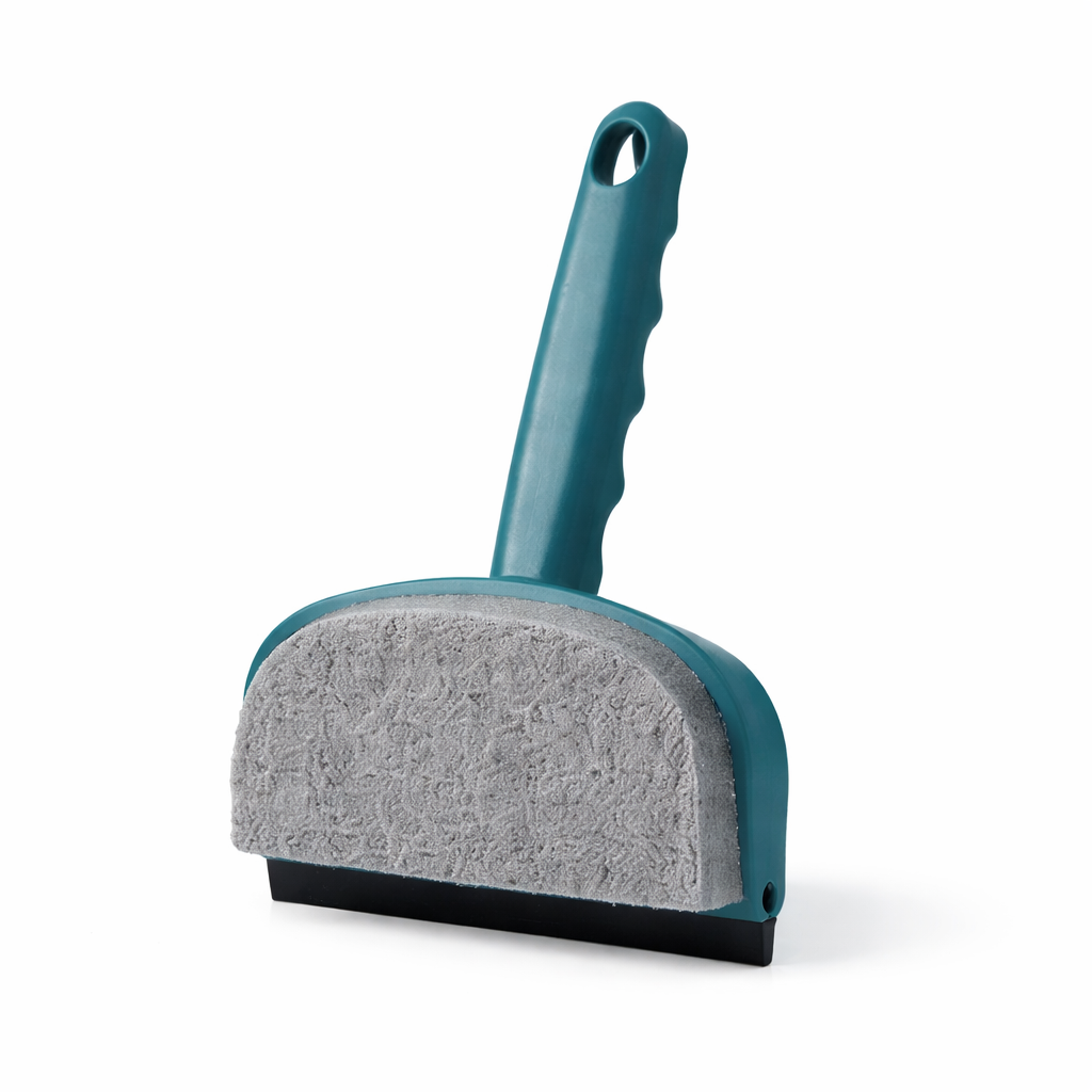 2-in-1 Glass Cleaning Brush & Squeegee